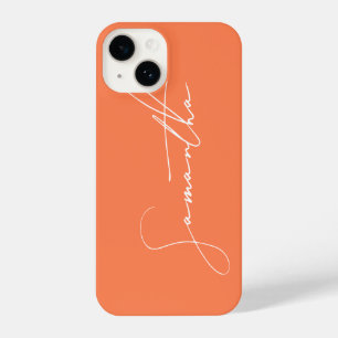 Coque Pour iPhone 14 Moderne signature simple Script Calligraphie Corai