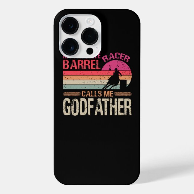 Coque iPhone Mon Favori Barrel Racer M'Appelle Godfather Vintag (Verso)