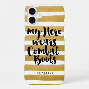Coque iPhone 16 Plus Mon héros porte des bottes de combat