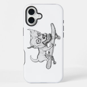 Coque iPhone 16 Plus Mon petit chien adorable - dessin au crayon