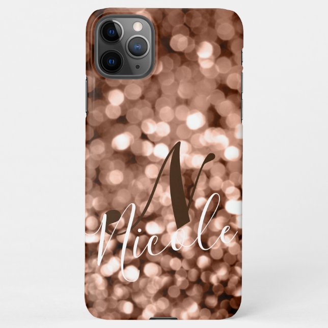 Coque iPhone Monogramme Brown (Dos)