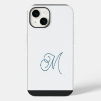 Monogramme classique Script simple initial