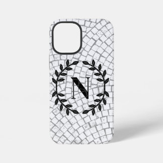 Coque iPhone 12 Mini Monogramme en impression mosaïque