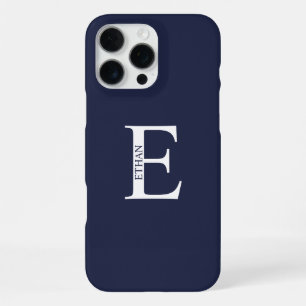 Coque iPhone 16 Pro Max Monogramme et nom personnalisés