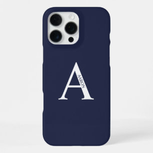 Coque iPhone 16 Pro Max Monogramme et nom personnalisés