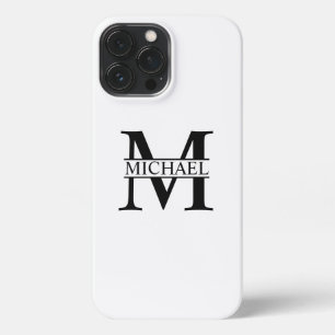 Etui iPhone 13 Pro Max Monogramme et nom personnalisés