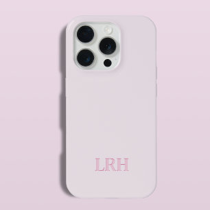 Monogramme initial minimaliste moderne rose