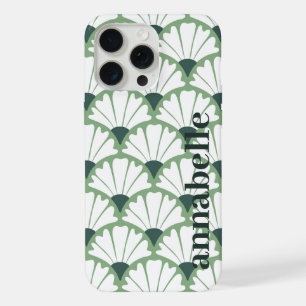 Monogramme latéral Nom Vert Motif Vintage