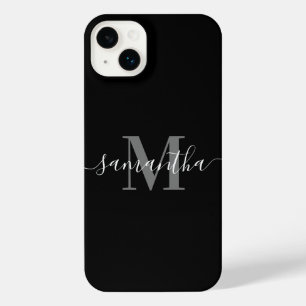 Monogramme minimaliste noir