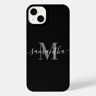 Monogramme minimaliste noir