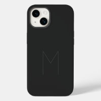 Monogramme moderne gras noir gris votre nom initia