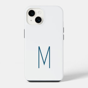 Coque Pour iPhone 14 Monogramme Moderne Initiales Classiques