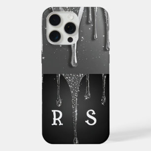 💎 Monogramme personnalisé Dégoulinante Argent Élé