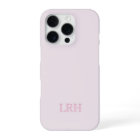 Monogramme Rose Initial Minimaliste Moderne 