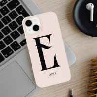 Monogramme Vintage rose vierge