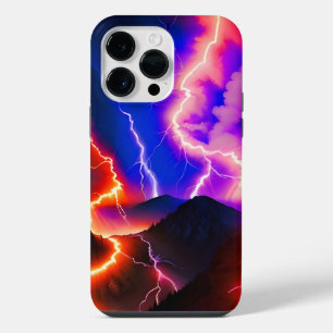 Coque Pour Pour iPhone 14 Pro Max Montagne éclair unicolore