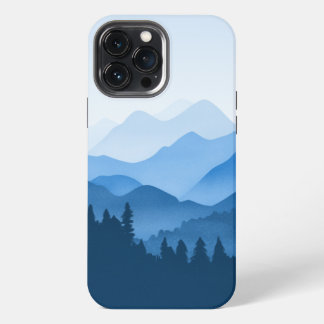 Etui iPhone 13 Pro Max Montagnes Bleues Classiques