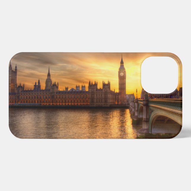 Coque iPhone Monuments | Big Ben & Houses of Parliament (Verso Horizontal)