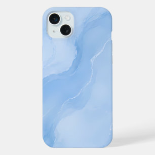 Motif Abstrait de Marbre Bleu Clair