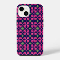 Motif abstrait de pétales florales roses géométriq