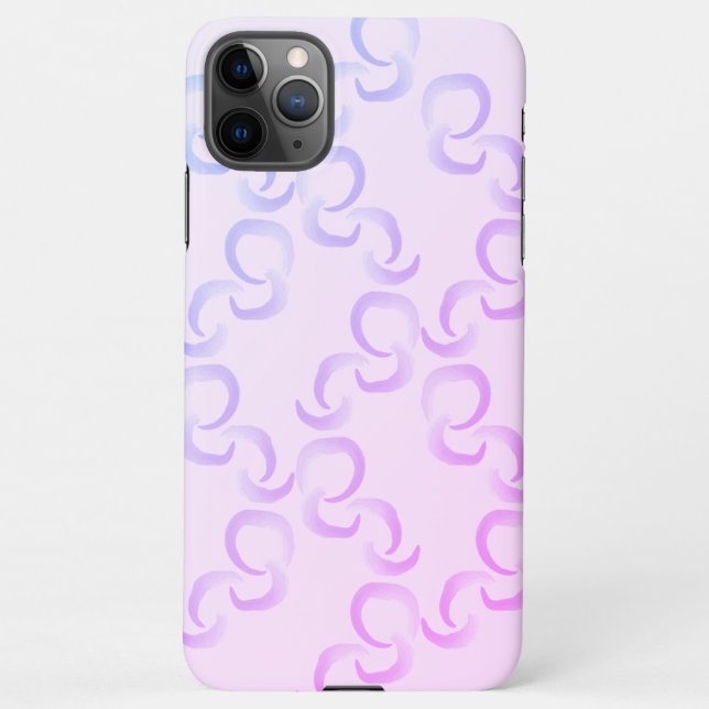 Coque iPhone Motif Abstrait Pastel Purple dégradé (Dos)