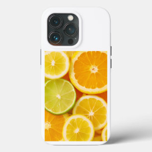 Coque iPhone motif agrumes frais – Citron, orange