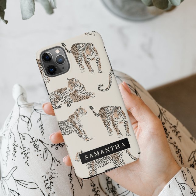 Coque iPhone Motif animal sauvage de la Jungle Leopard (Créateur téléchargé)