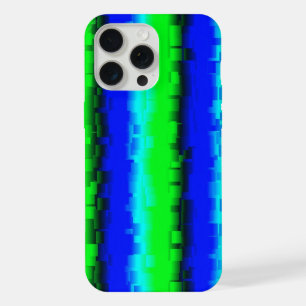 Motif arc-en-ciel bleu vert abstrait 3D