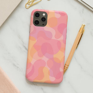 Coque iPhone 16 Pro Max Motif artistique de formes amorphes de couleurs ro