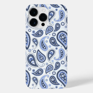 Coque Pour Pour iPhone 14 Pro Max Motif Blue Paisley