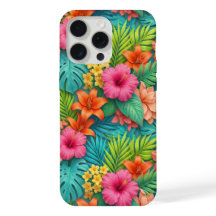 Motif botanique floral de jungle d'Hibiscus tropic