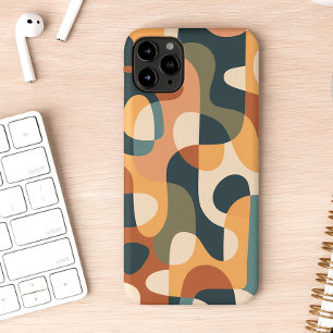 Coque iPhone 16 Pro Max Motif d'art aux formes amorphes avec des couleurs
