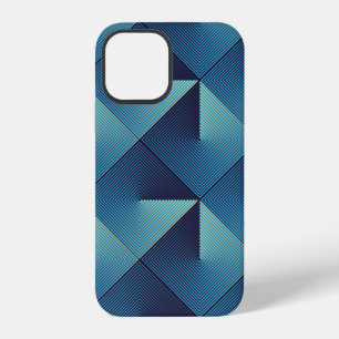 Coque iPhone 12 Motif d'art pop continu de losanges alignés