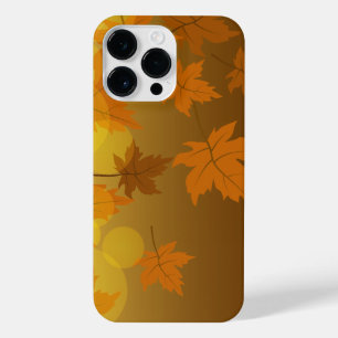 Coque Pour Pour iPhone 14 Pro Max Motif d'automne avec feuilles d'érable en chute et