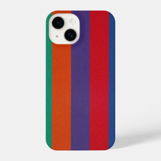 Coque Pour iPhone 14 Motif de bandes colorées