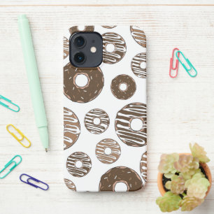 Coque iPhone 12 Motif de beignes, beignets de chocolat, beignets d