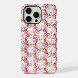 Motif de boule disco rose