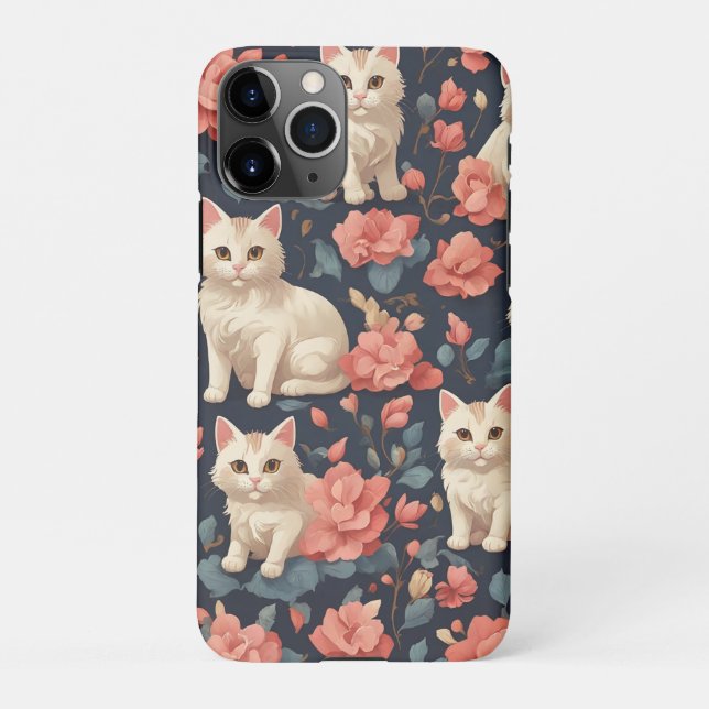 Coque iPhone Motif de chat mignon (Dos)
