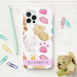 Coque iPhone 12 Pro Motif De Chats, Chats Mignons, Kitty, Paws, Votre