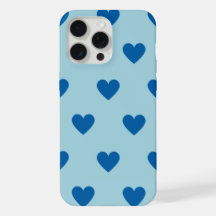 Motif de cœur simple bleu mignon
