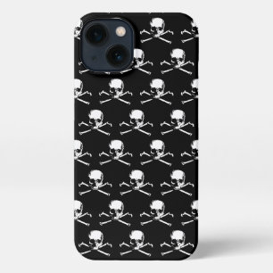 Etui iPhone 13 Motif De Crâne Gothique Et De Crossbones
