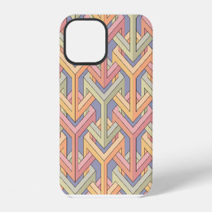 Coque iPhone 12 Motif de cubes 3D, illusion d'optique.