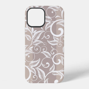 Coque iPhone 12 Motif de damas sans couture. Ornement vintage. mot
