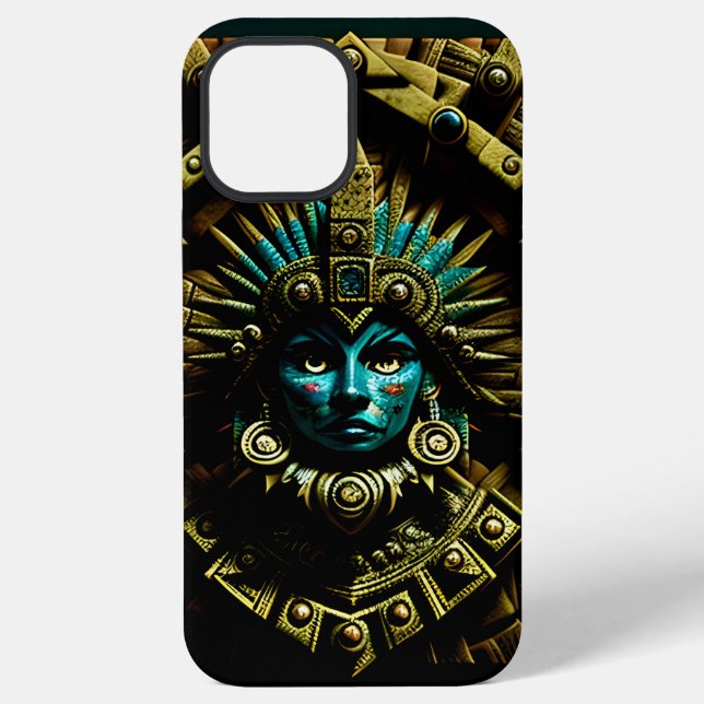 Coque iPhone Motif de design Aztec deux (Verso)