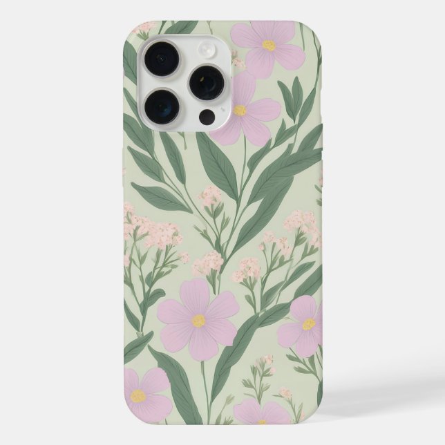 Coque iPhone Motif de fleurs de jardin (Verso)
