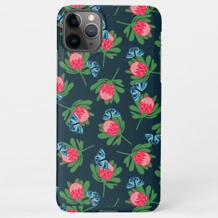 Coque iPhone 11Pro Max motif de fleurs et de papillons