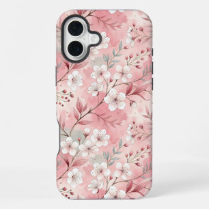 Coque iPhone 16 Plus Motif de fleurs Sakura rose