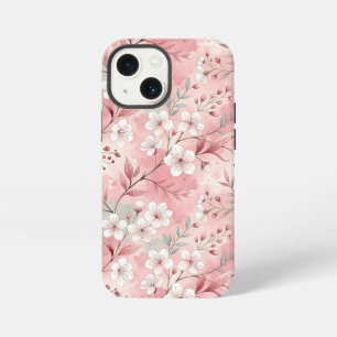 Etui iPhone 13 Mini Motif de fleurs Sakura rose