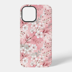 Coque iPhone 12 Pro Motif de fleurs Sakura rose