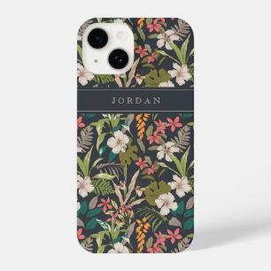 Coque Pour iPhone 14 Motif de fleurs tropicales colorées